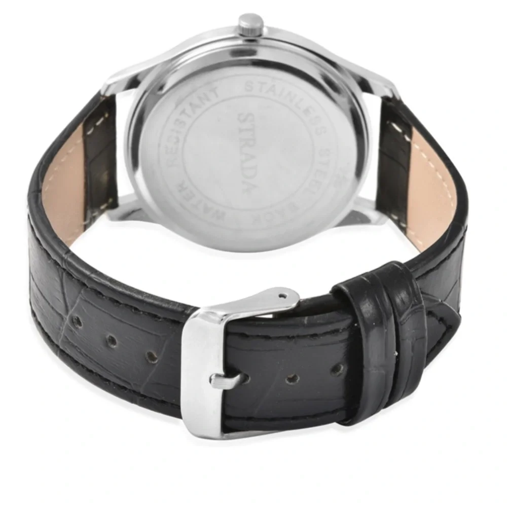 Black Watch with Black Austrian Crystals